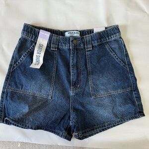 New with Tag Wax Jean Classic Blue Denim Shorts